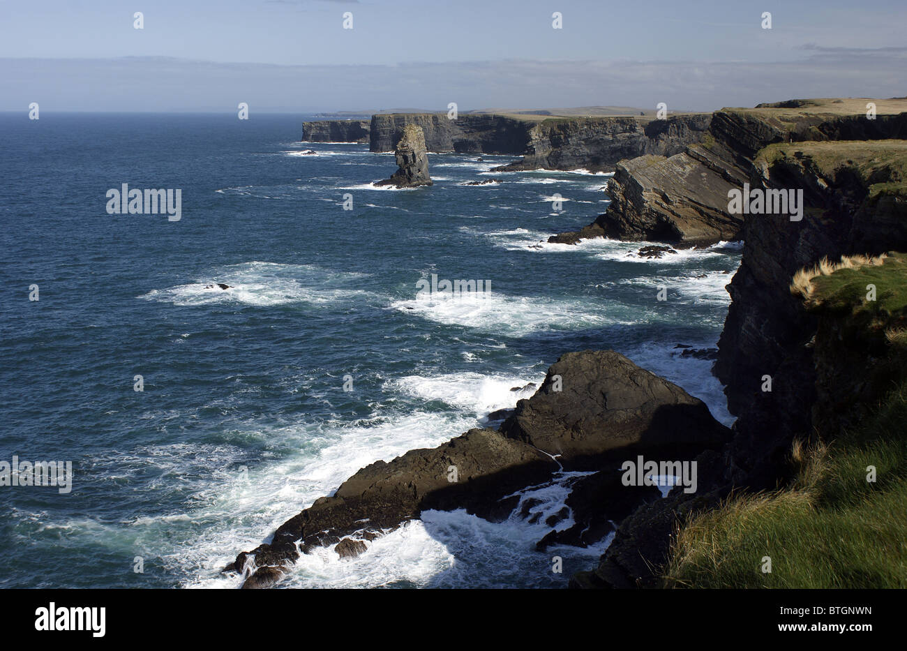 Die Westküste von Irland, Kilkee, County Clare, Irland Stockfoto