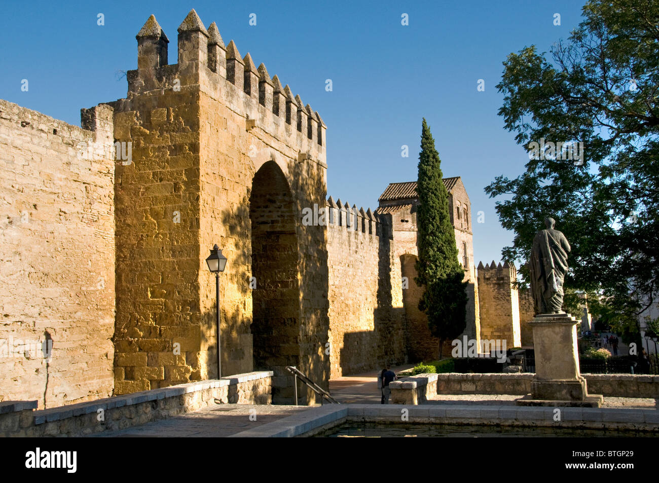 Der Alcazar de Los Reyes Cristianos Cordoba Spanien Andalusien Stockfoto