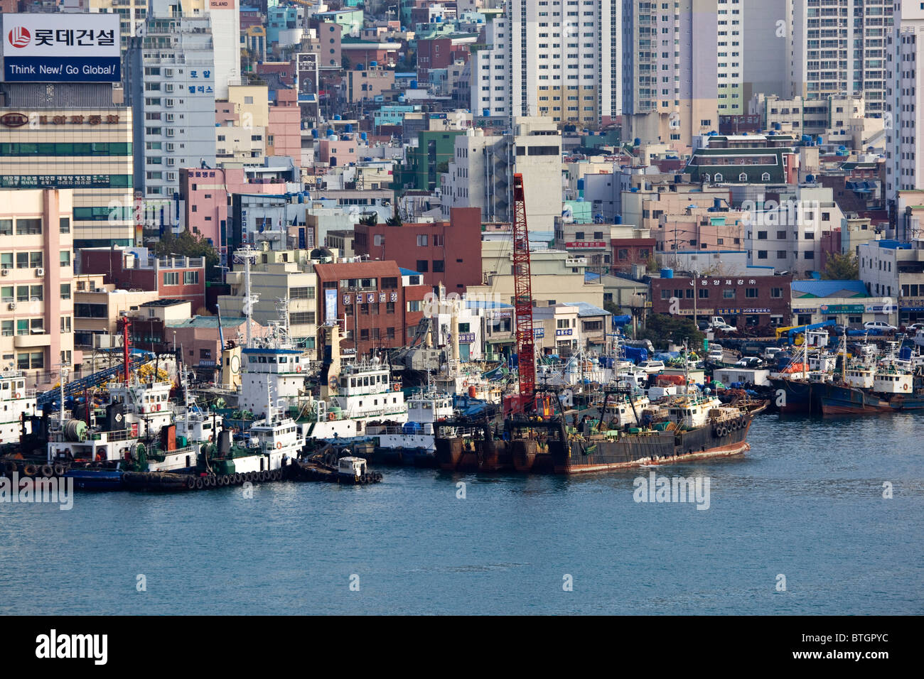 Hafen von Busan Südkorea Stockfoto
