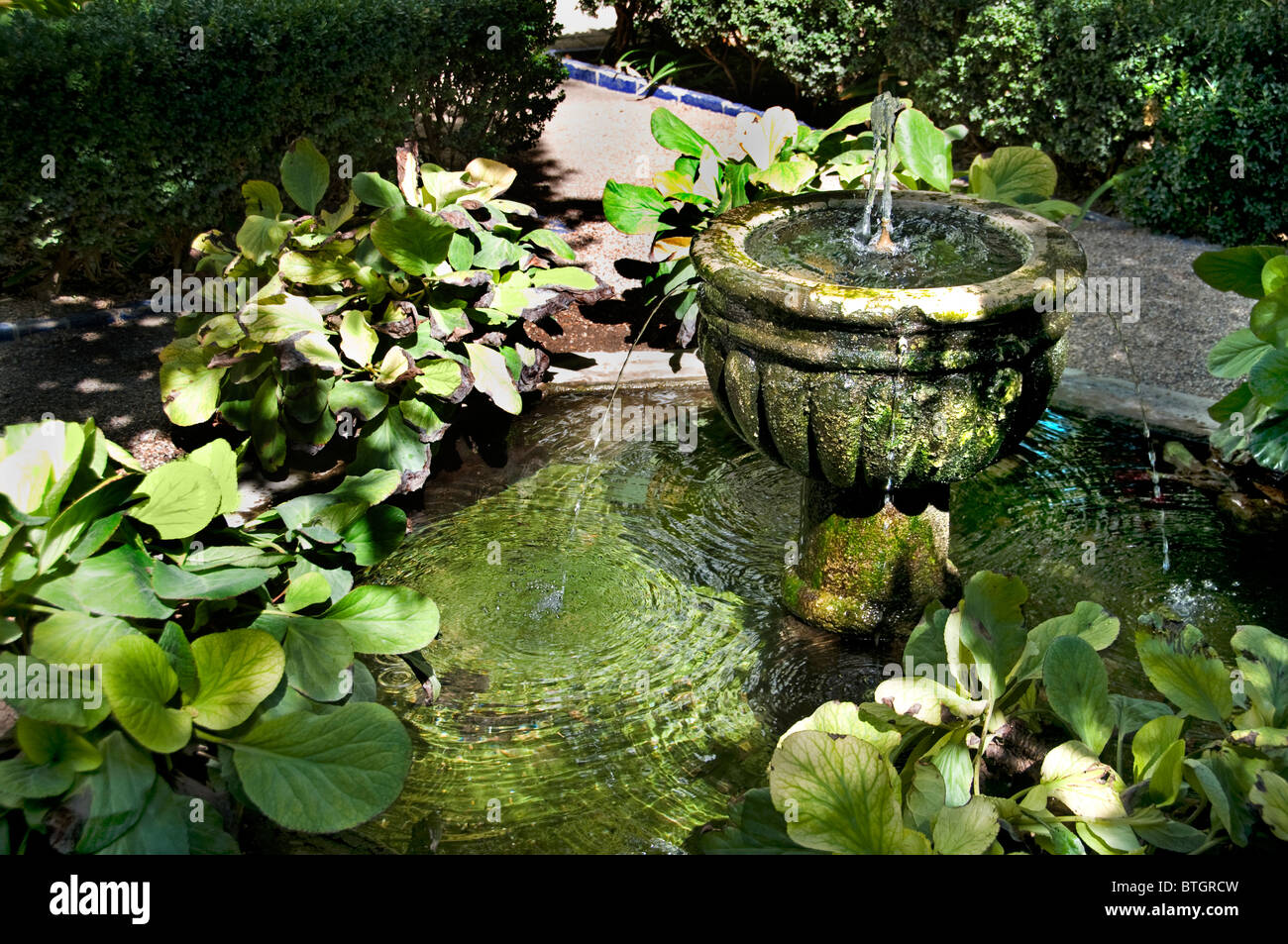 Spanien Cordoba Terrasse oder Hof des Palastes Palacio Marques de Viana Stockfoto