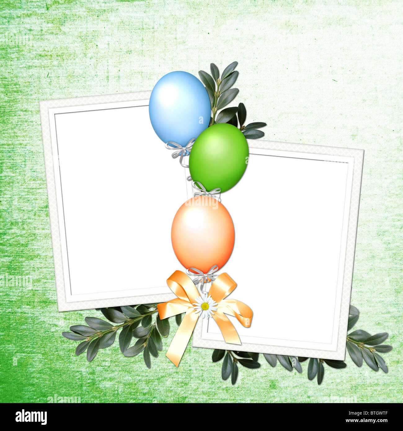 Hintergrund mit Luftballons Stockfoto