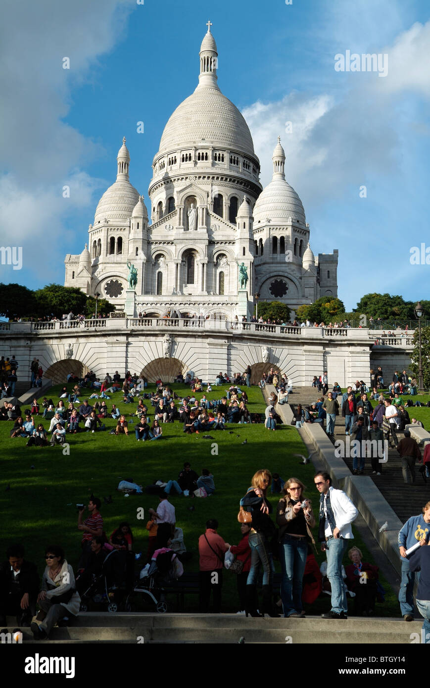 Basilika der Heiligen Herz Jesus von Paris, Hauptstadt von Frankreich Stockfoto