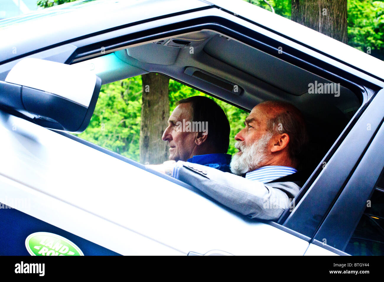 Prinz Michael von Kent erleben einen Geländewagen 4 x 4 erleben Sie am Motor Expo 2010 Canary Wharf Stockfoto