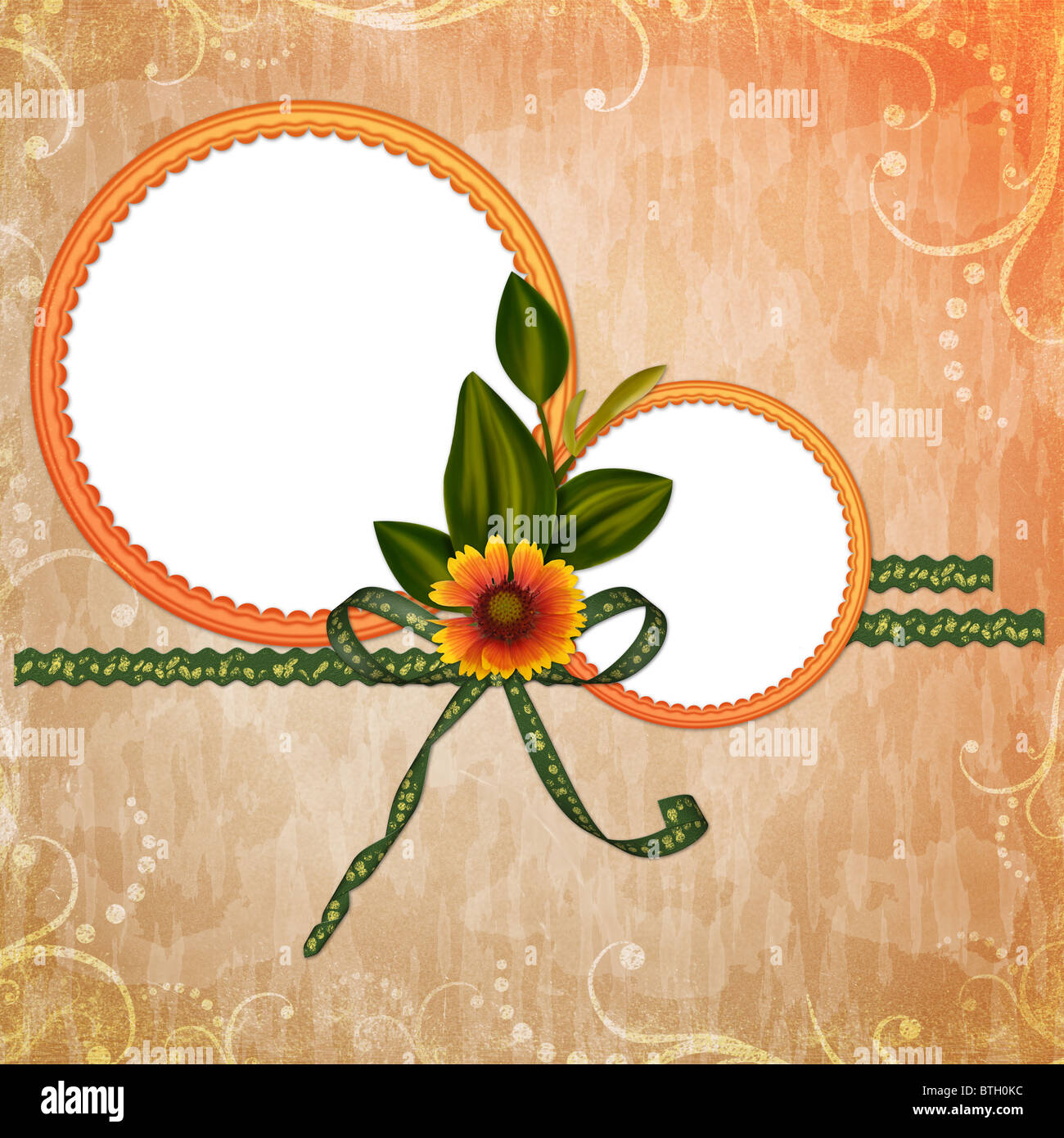 Hintergrund mit Kreis-frames Stockfoto