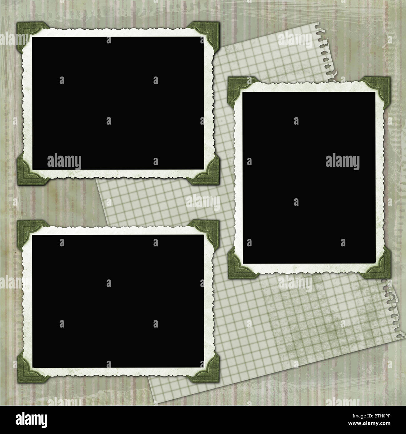 Vintage Albumseite Stockfoto