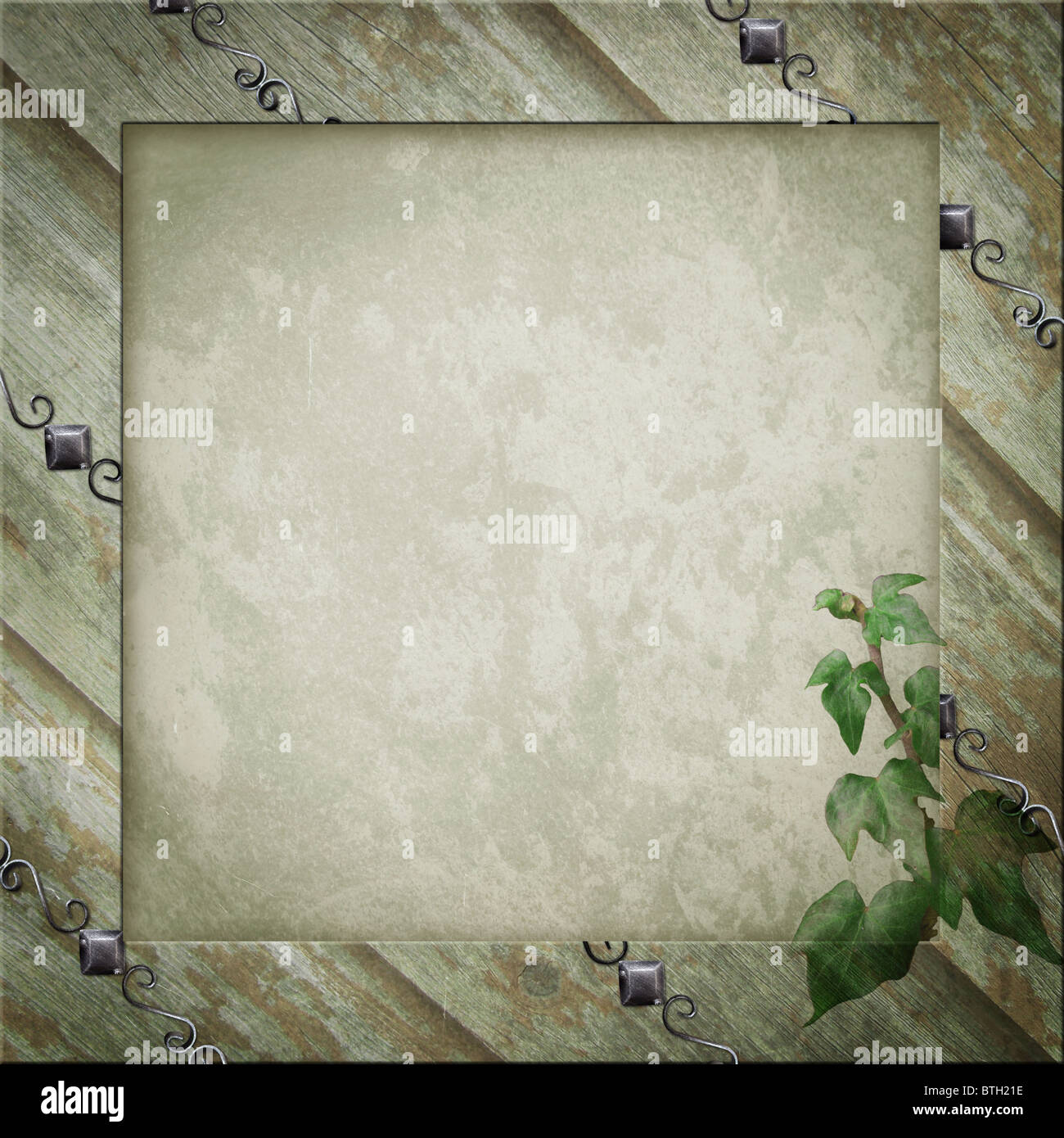 Hölzerner Rahmen Stockfoto