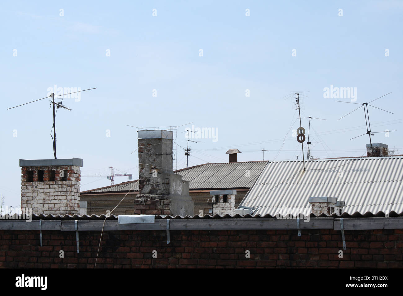 Dächer der Stadt Stockfoto