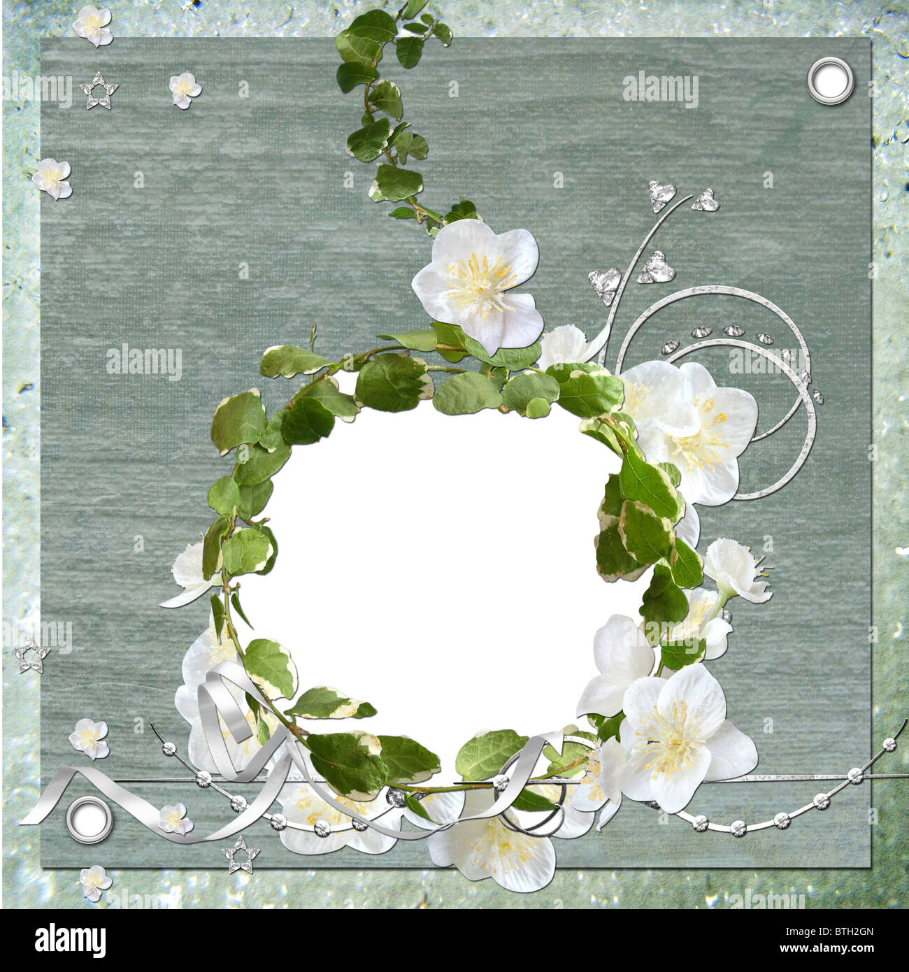 Hintergrund mit Rahmen Stockfoto