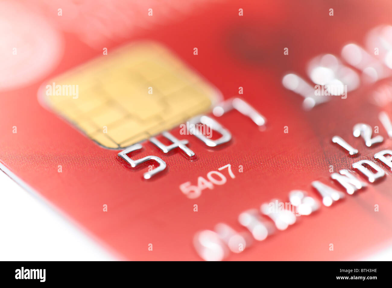 Kreditkarte mit flachen DOF Stockfoto