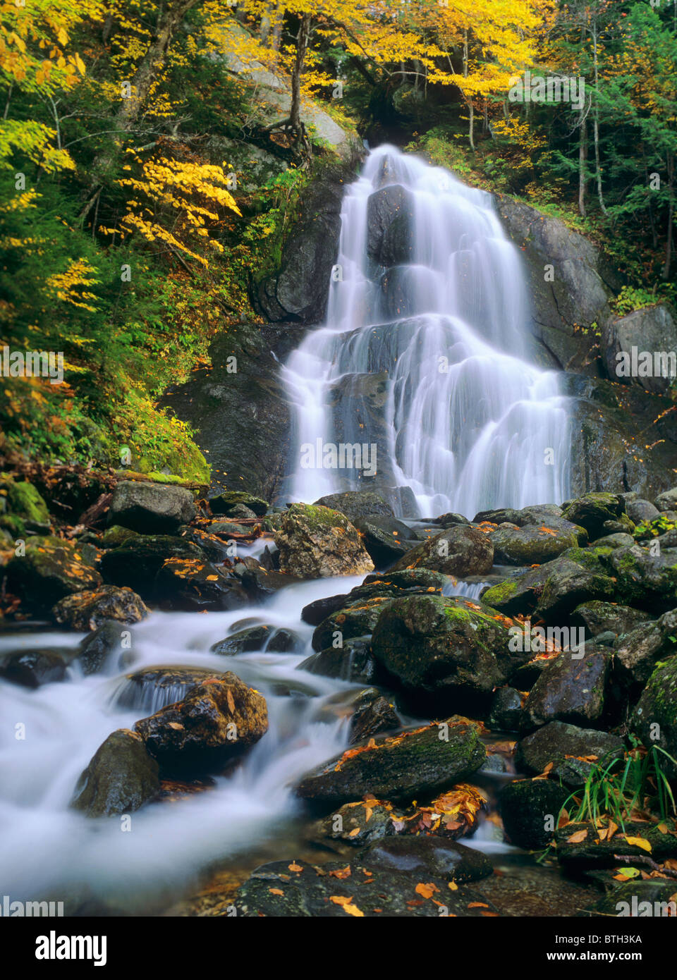 Moss Glen Falls Vermont Stockfoto