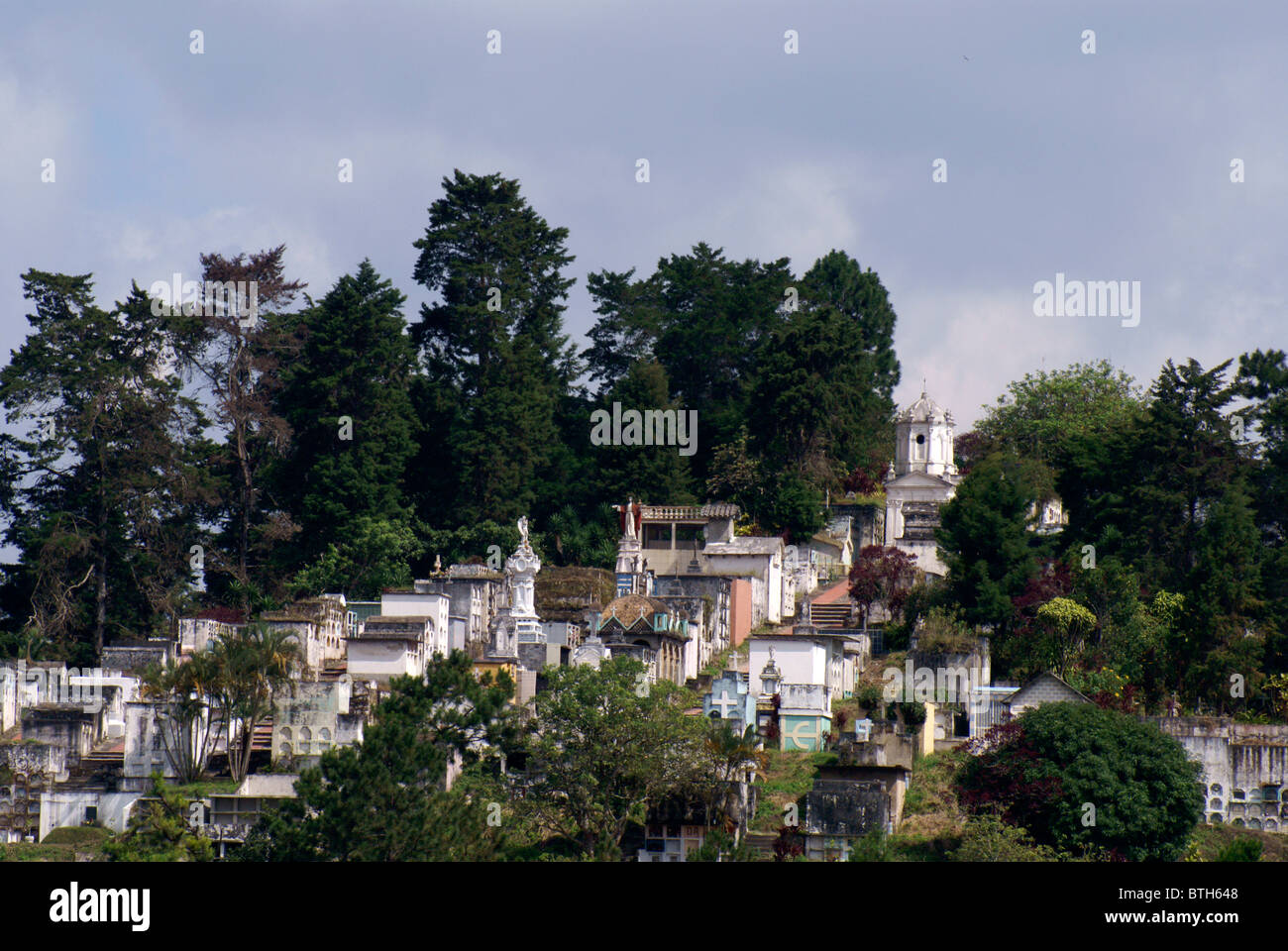 Hügel-Friedhof in Santa Rosa de Copán, Honduras Stockfoto
