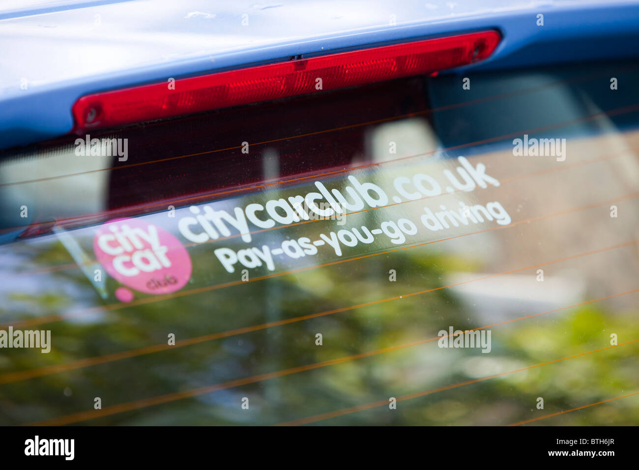 Ein Auto Club Stadtauto in London. Stockfoto