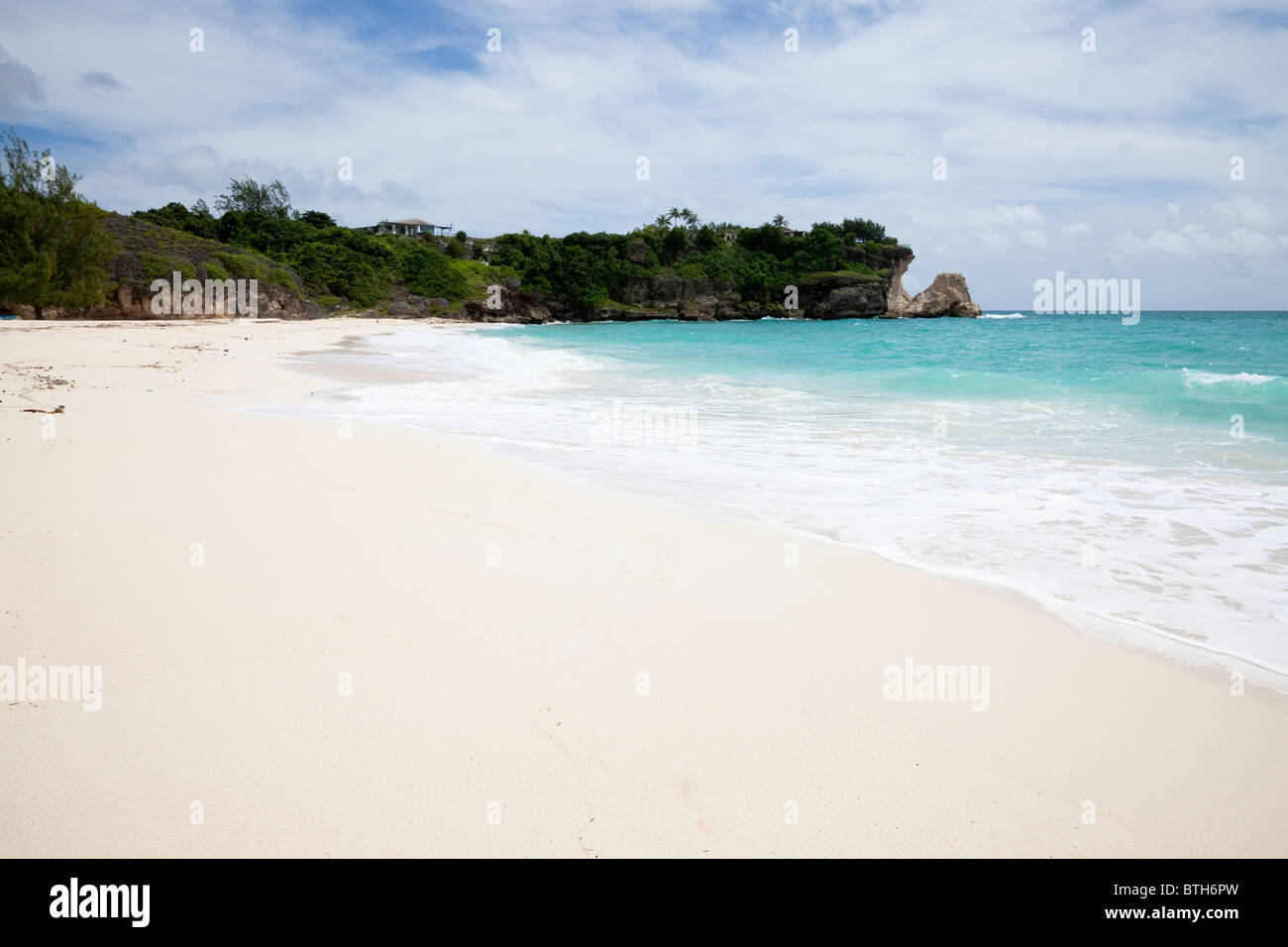 Fouls Bay, Barbados, Karibik, West Indies. Isolierte Strand mit einer geschützten Bucht im Süden der Insel. Stockfoto