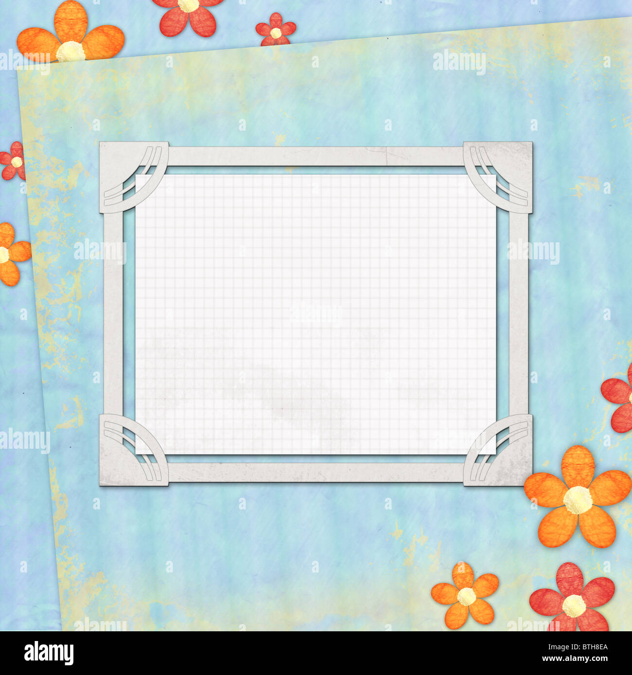 Hintergrund mit Rahmen Stockfoto