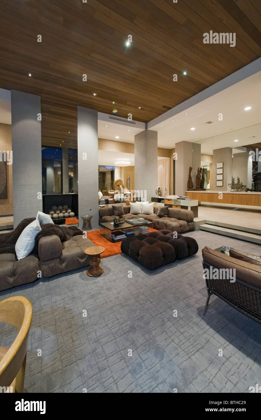 Wohnzimmer von Kalifornien nach Hause Stockfoto