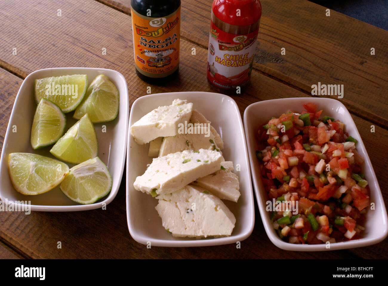 Honduranische Würze in ein Restaurant, Santa Rosa de Copán, Honduras Stockfoto