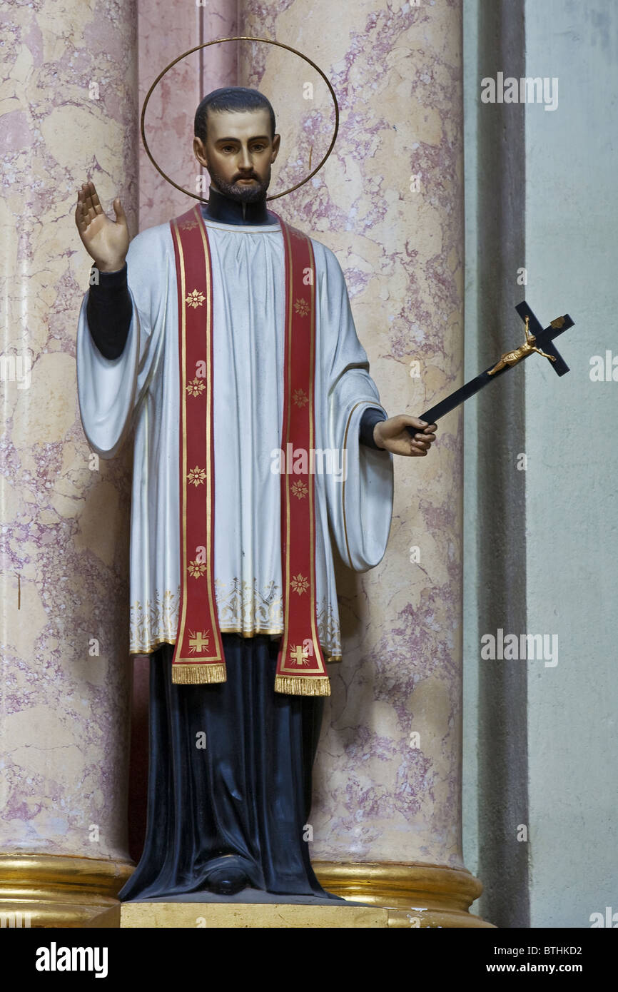 Saint-Statue in der Basilika am Sonntagsberg, Mostviertel, Niederösterreich, Österreich, Europa Stockfoto