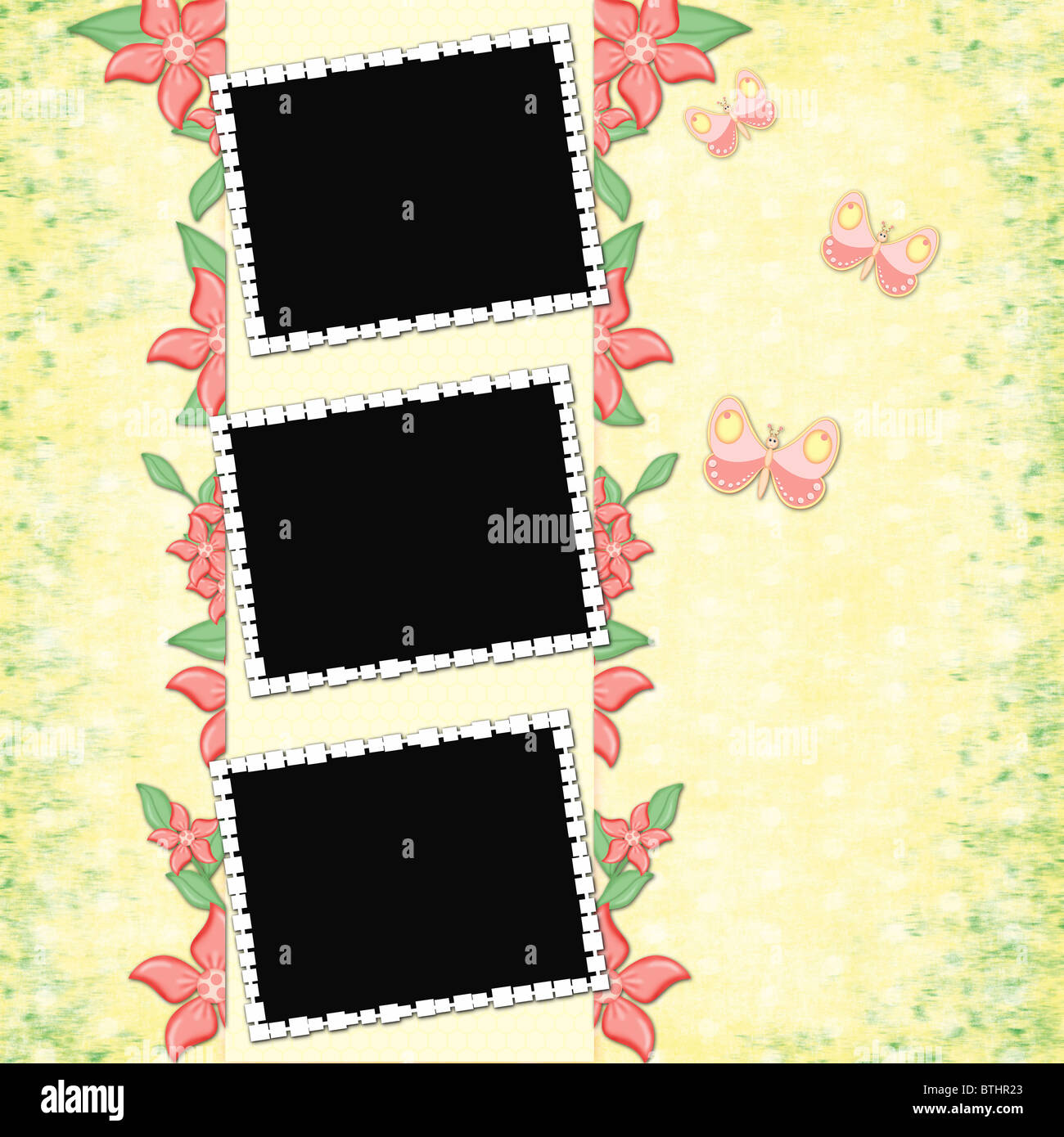 Hintergrund mit Rahmen Stockfoto