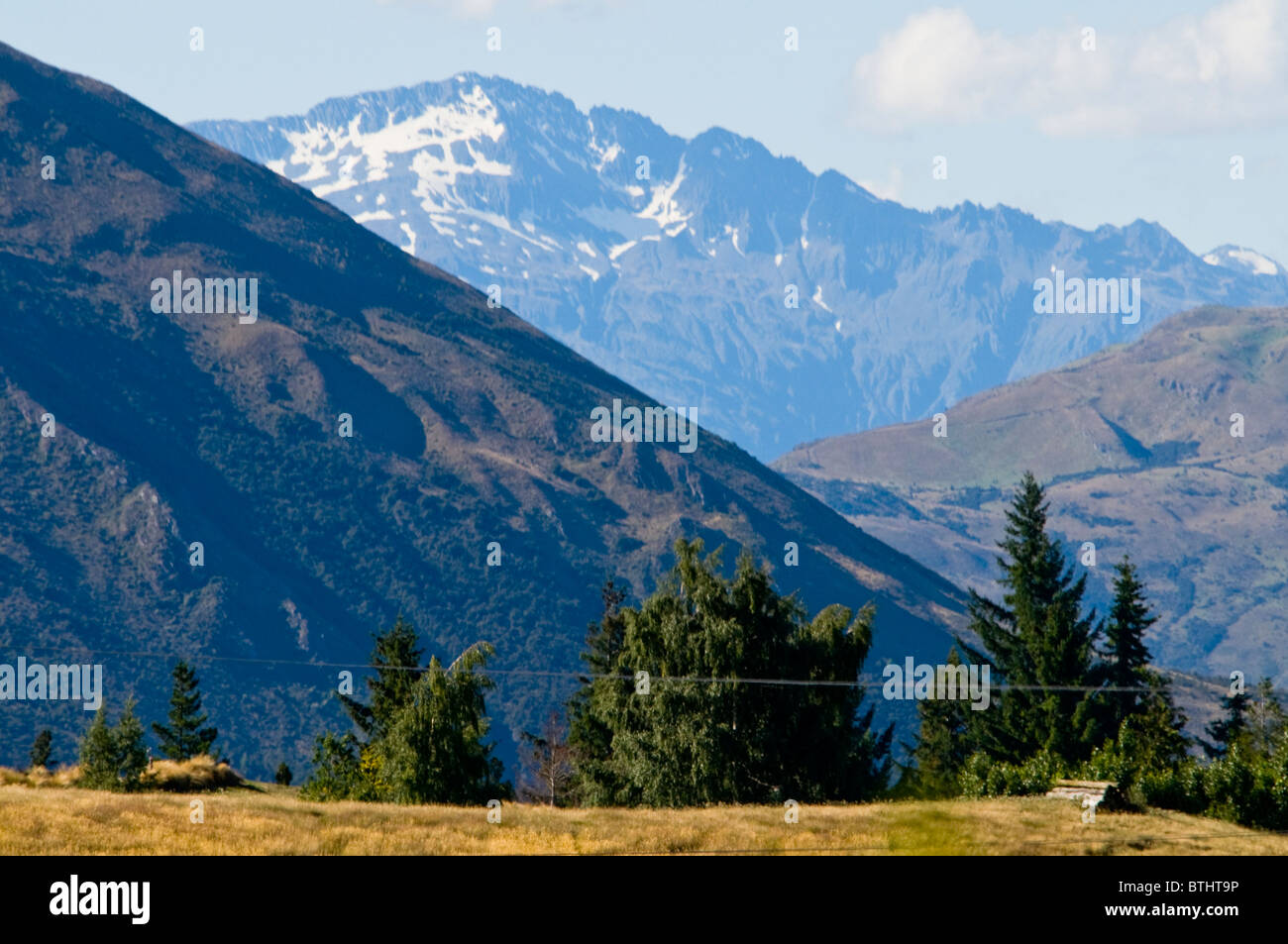 Wanaka Ansichten, Harris Berge, Wanaka, Südinsel, Neuseeland Stockfoto