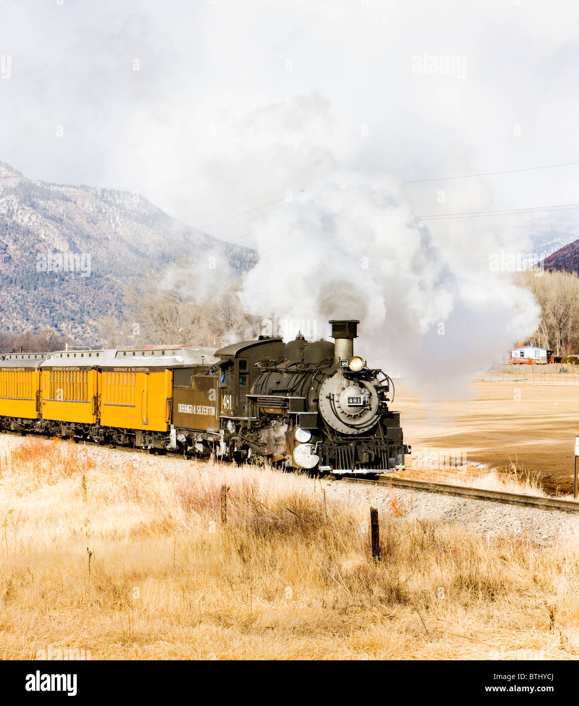 Durango und Silverton Narrow Gauge Railroad, Colorado, USA Stockfoto