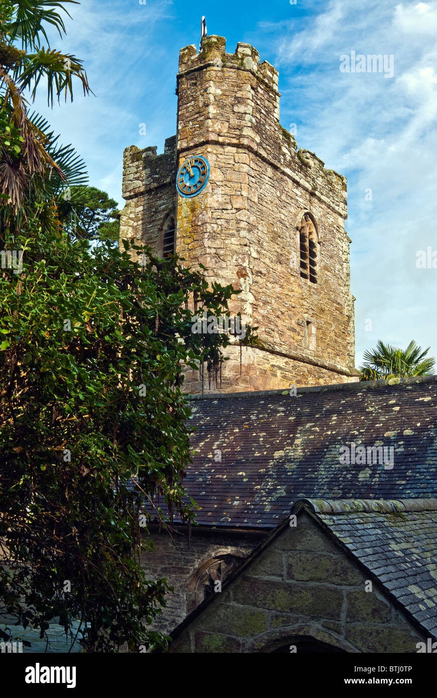 Die Kirche St Just in Roseland, Cornwall Stockfoto