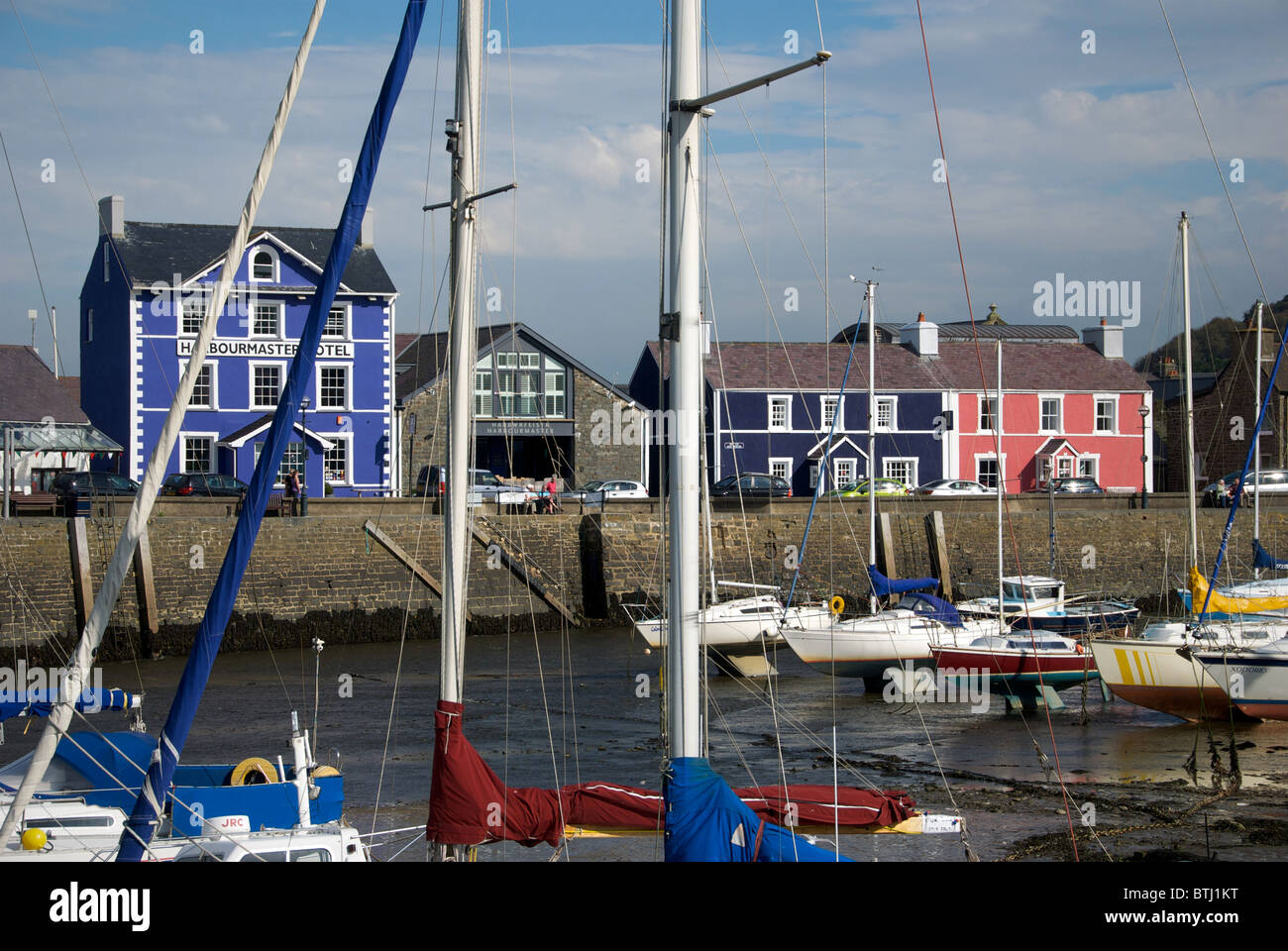 Aberaeron Hafen Hafen Cardigan Bay Wales UK Stockfoto