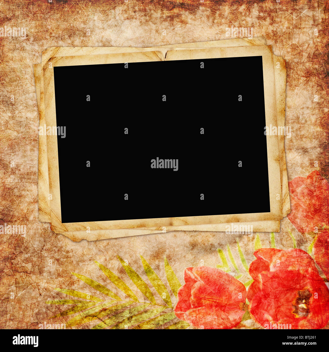 Hintergrund mit Rahmen Stockfoto