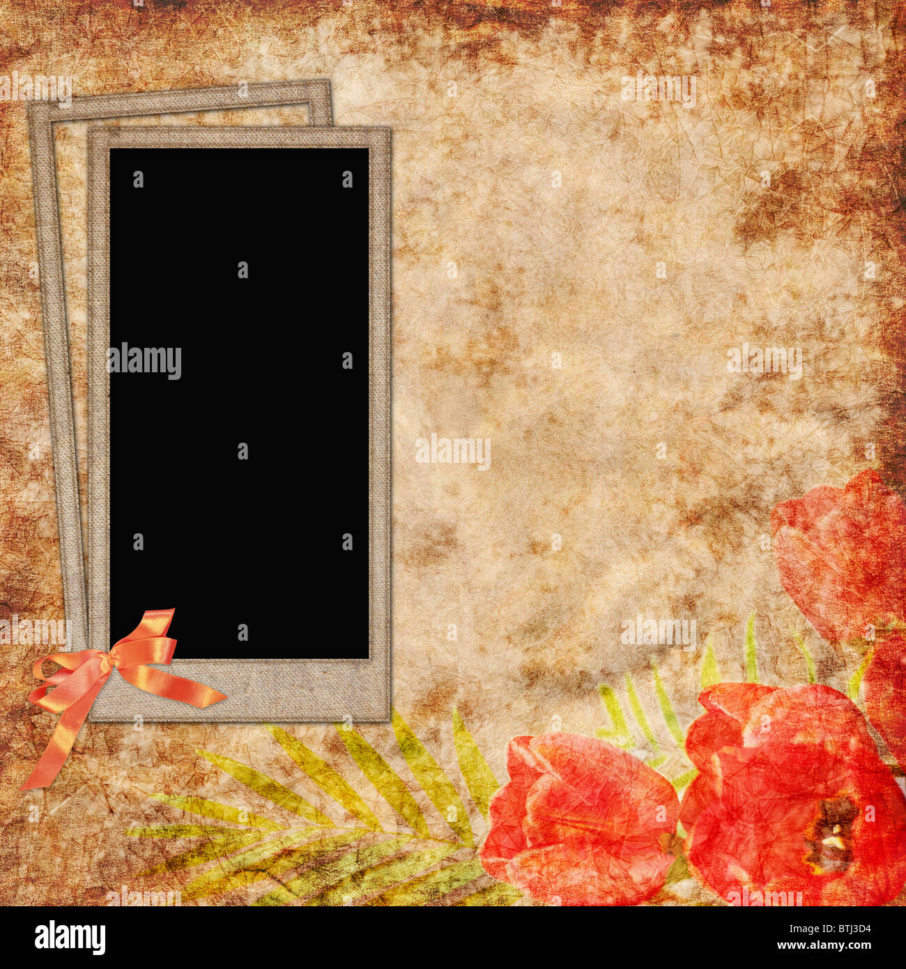 Hintergrund mit Rahmen Stockfoto