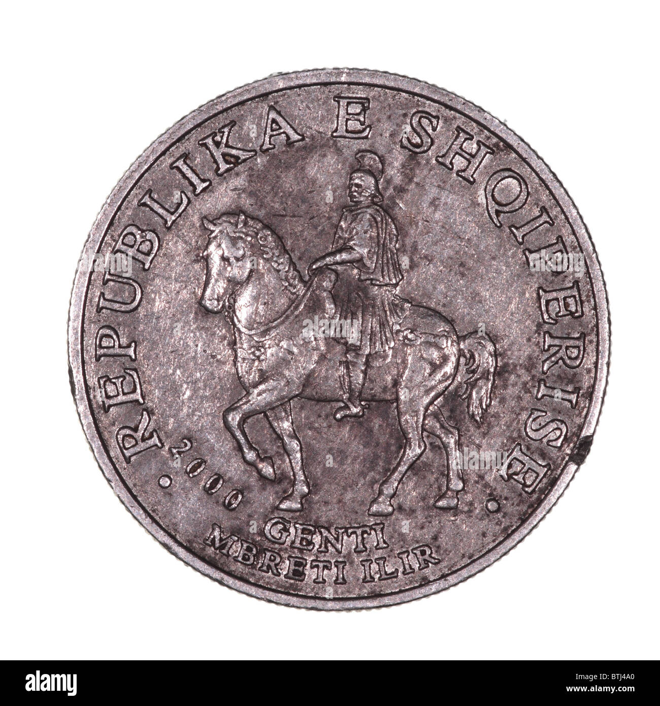 Münze-Albanien Stockfoto