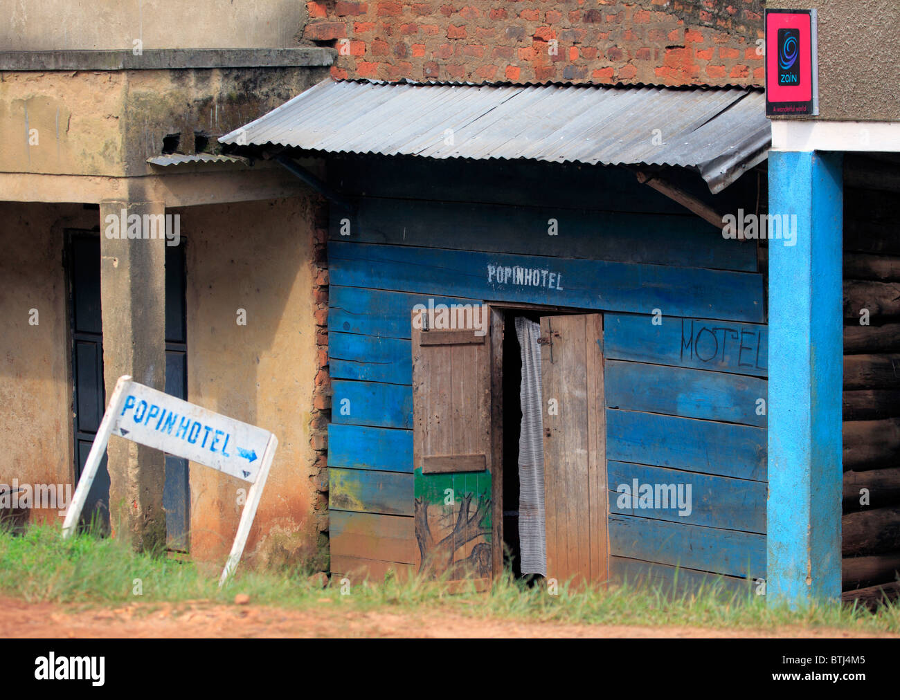 Landhotel, Uganda Stockfoto
