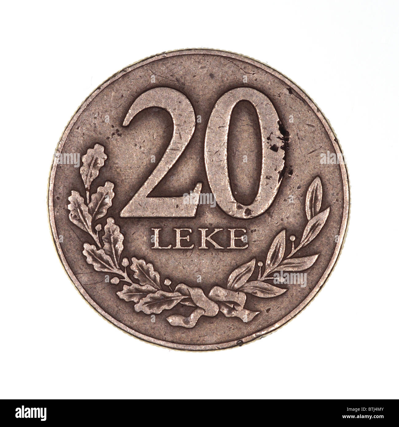 Münze-Albanien Stockfoto