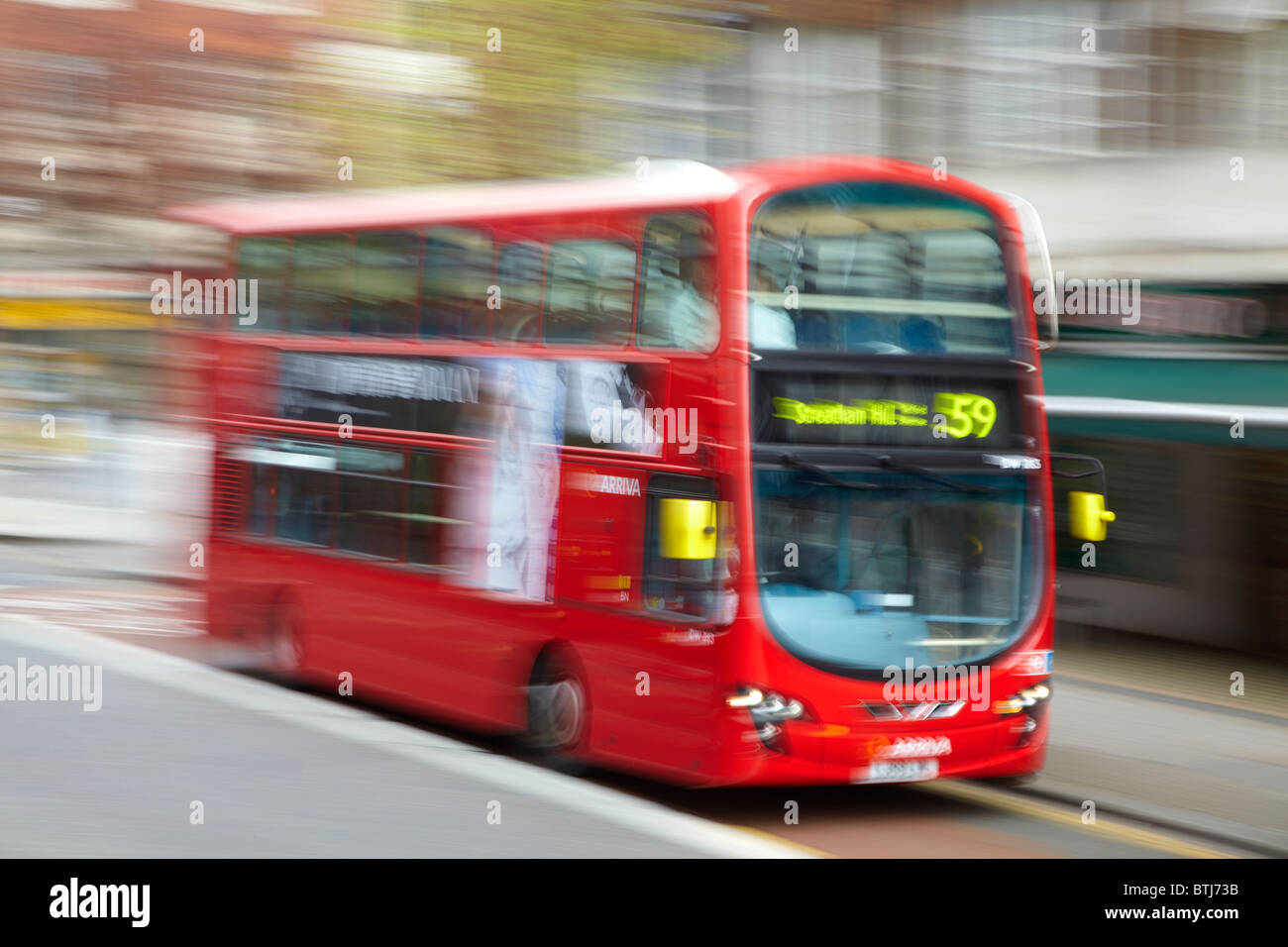 Doppeldecker Bus, London, England, Vereinigtes Königreich Stockfoto