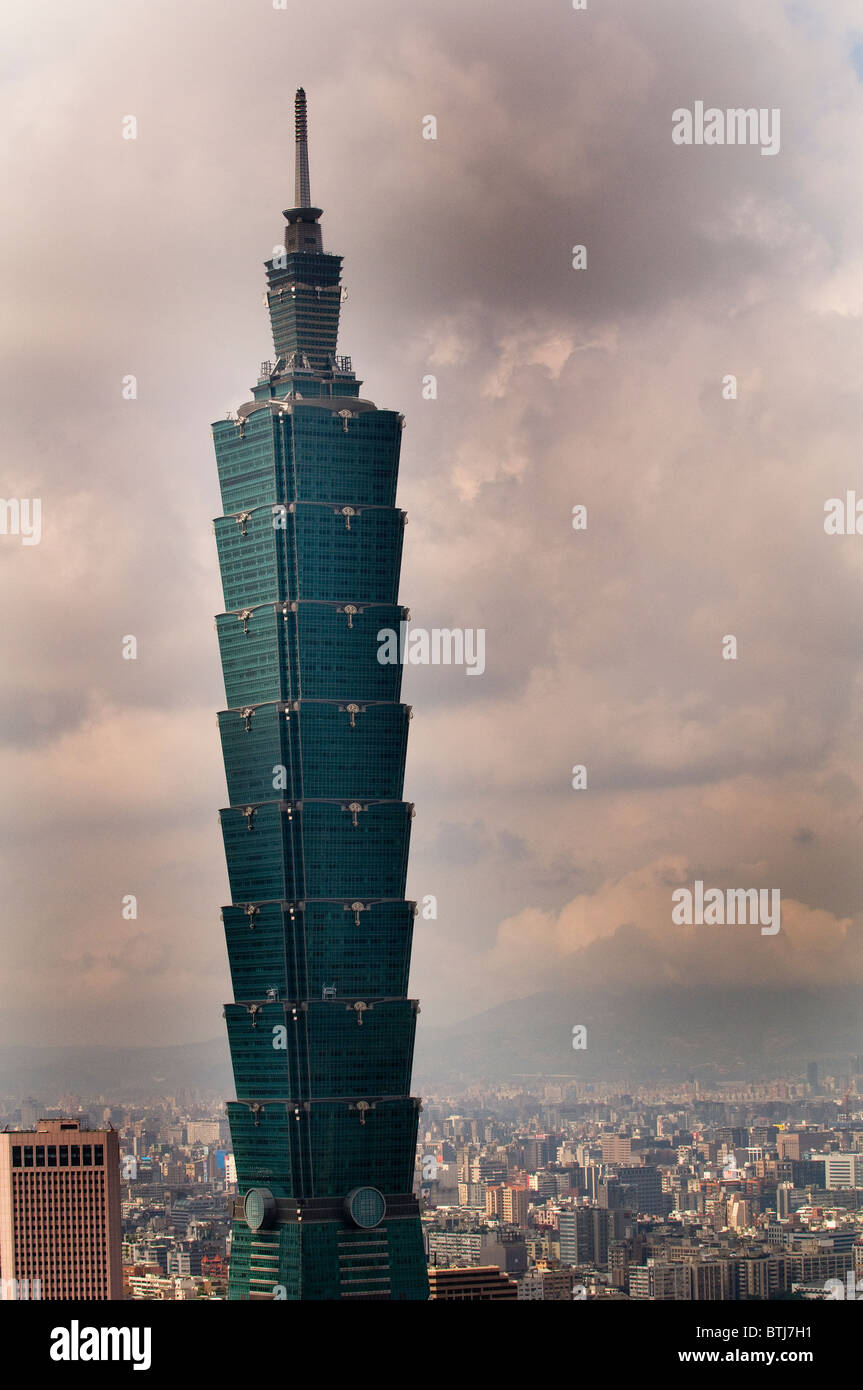 Wolkenkratzer Taipei 101. Stockfoto