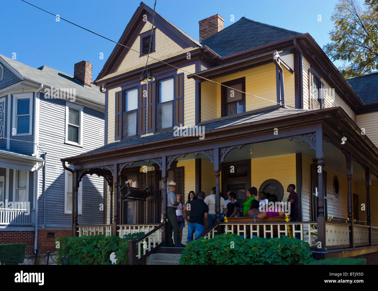 Martin Luther King Geburt zuhause, 501 Auburn Avenue, Martin Luther King Jr. National Historic Site, Atlanta, Georgia, USA Stockfoto