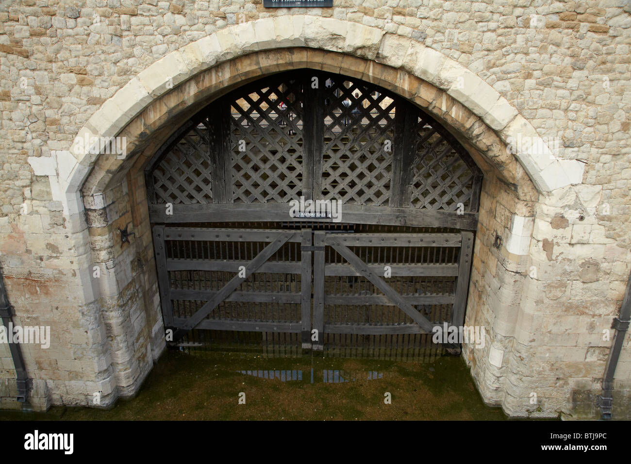 Traitors' Gate, Tower of London, London, England, Vereinigtes Königreich Stockfoto