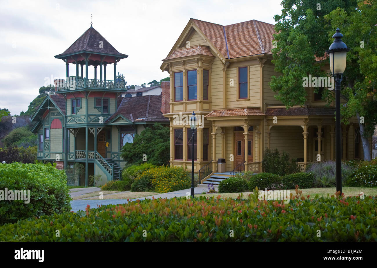 VIKTORIANISCHEN Häusern befindet sich am Erbe-PARK in der Altstadt - SAN DIEGO, Kalifornien Stockfoto