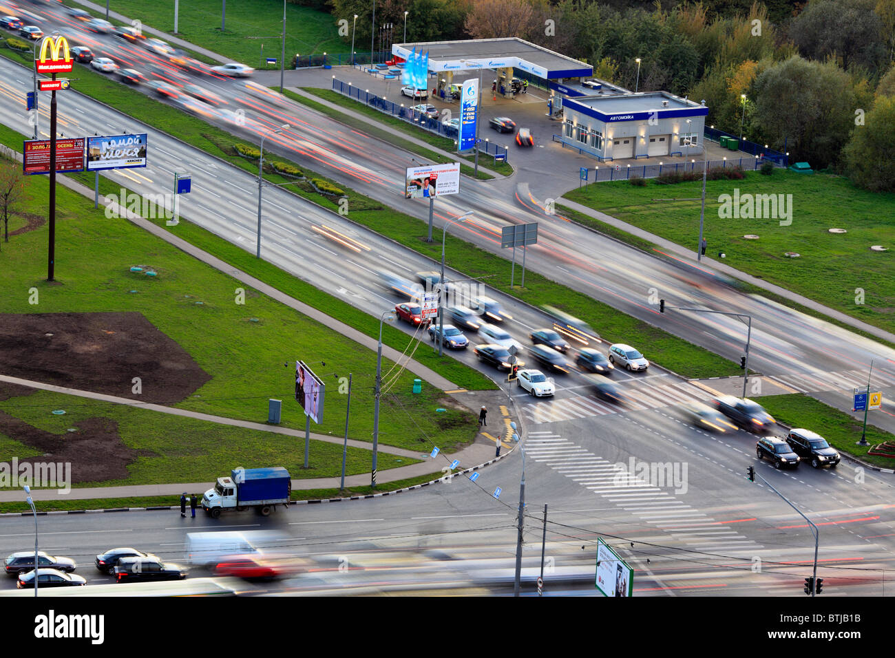 Stadtverkehr, Moskau, Russland Stockfoto