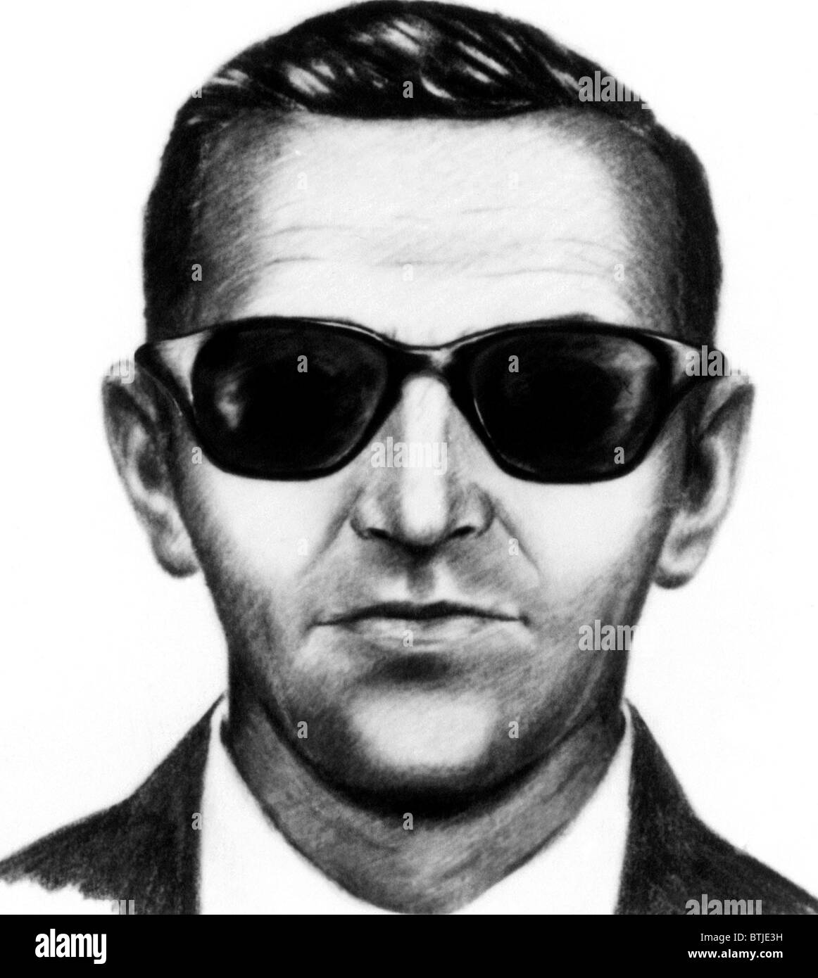 FBI-Verbund von Flugzeug-Hijacker d.b. Cooper, 1971. Höflichkeit: CSU Archive/Everett Collection Stockfoto