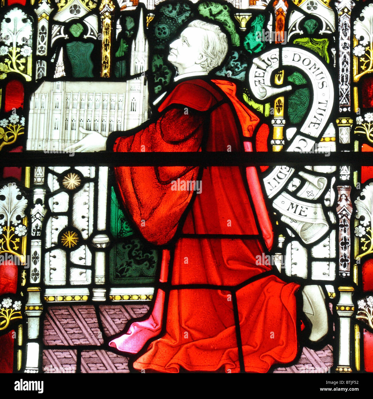 Memorial Fenster Lancing College Kapelle West Sussex Stockfoto