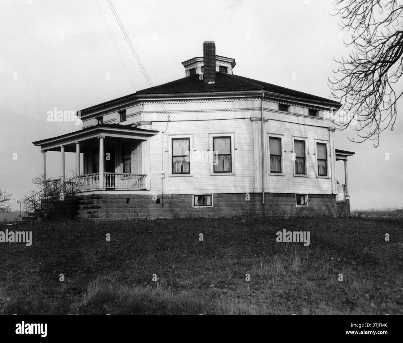 Achteckige Haus der Underground Railroad in neue Lyme, Ohio. Foto im Jahre 1934. Höflichkeit: CSU Archive/Everett sammeln Stockfoto