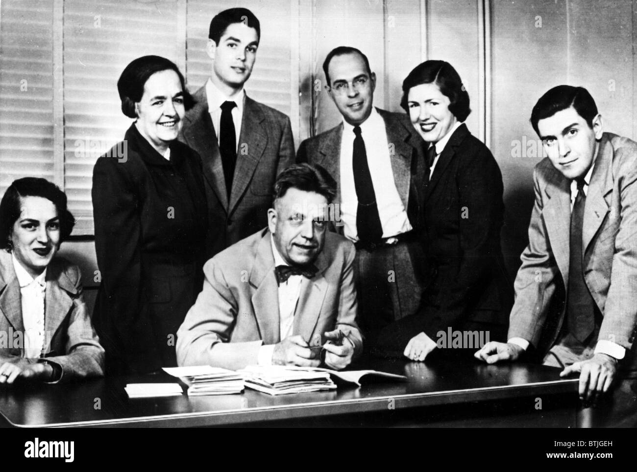 Dr. Alfred C. Kinsey mit seiner Frau und seinen Kindern, ca. 1953