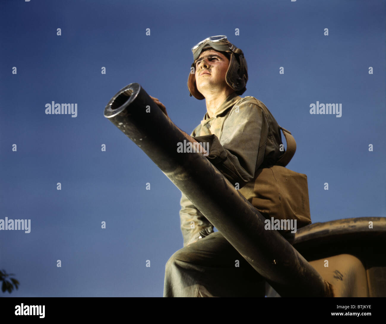 Besatzungsmitglied eines m-3 Tank, ft. Knox, Ky 1942 Stockfoto
