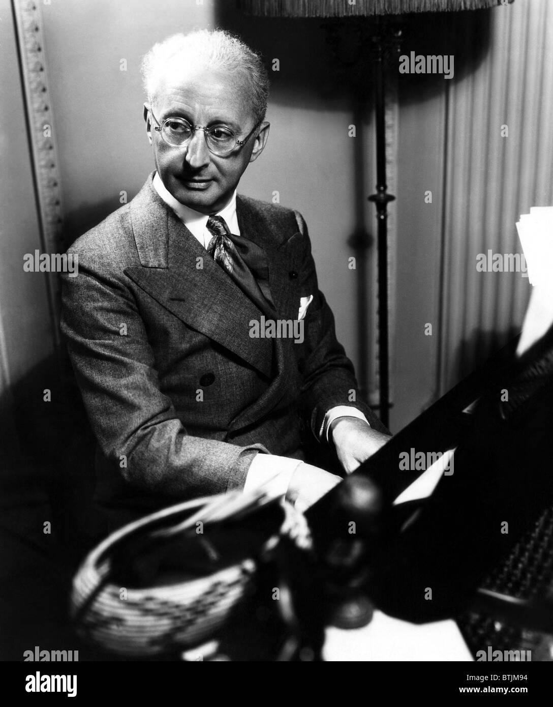 Jerome Kern (1885 – 1945), US-amerikanischer Komponist und Songwriter, 23. Oktober 1941. Stockfoto