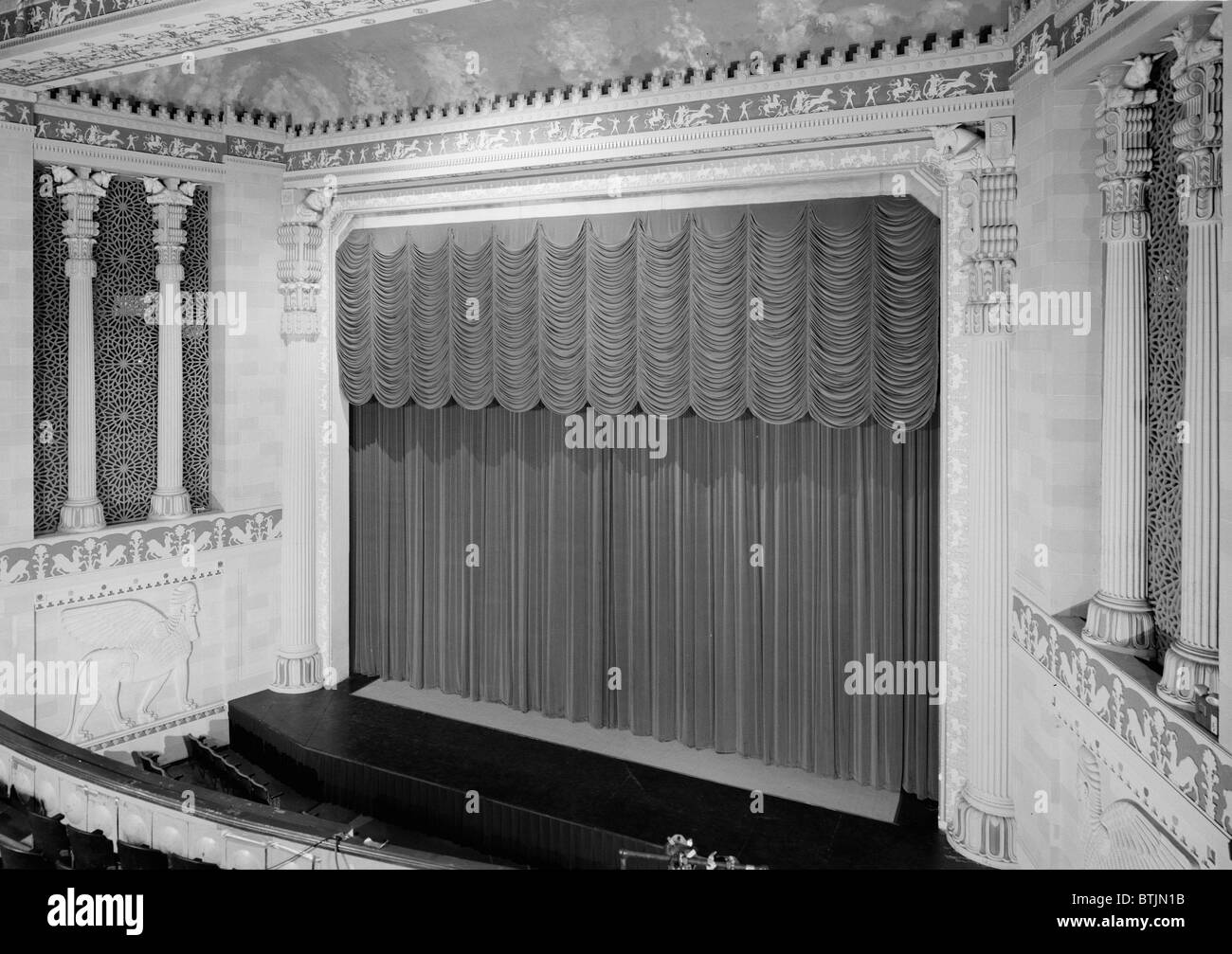 Das Missouri Theatergebäude, Ansicht des Auditoriums, ursprünglich errichtet im Jahre 1927, 713-715 Edmond Street, Saint Joseph, Missouri, ca. 1960er Jahre. Stockfoto