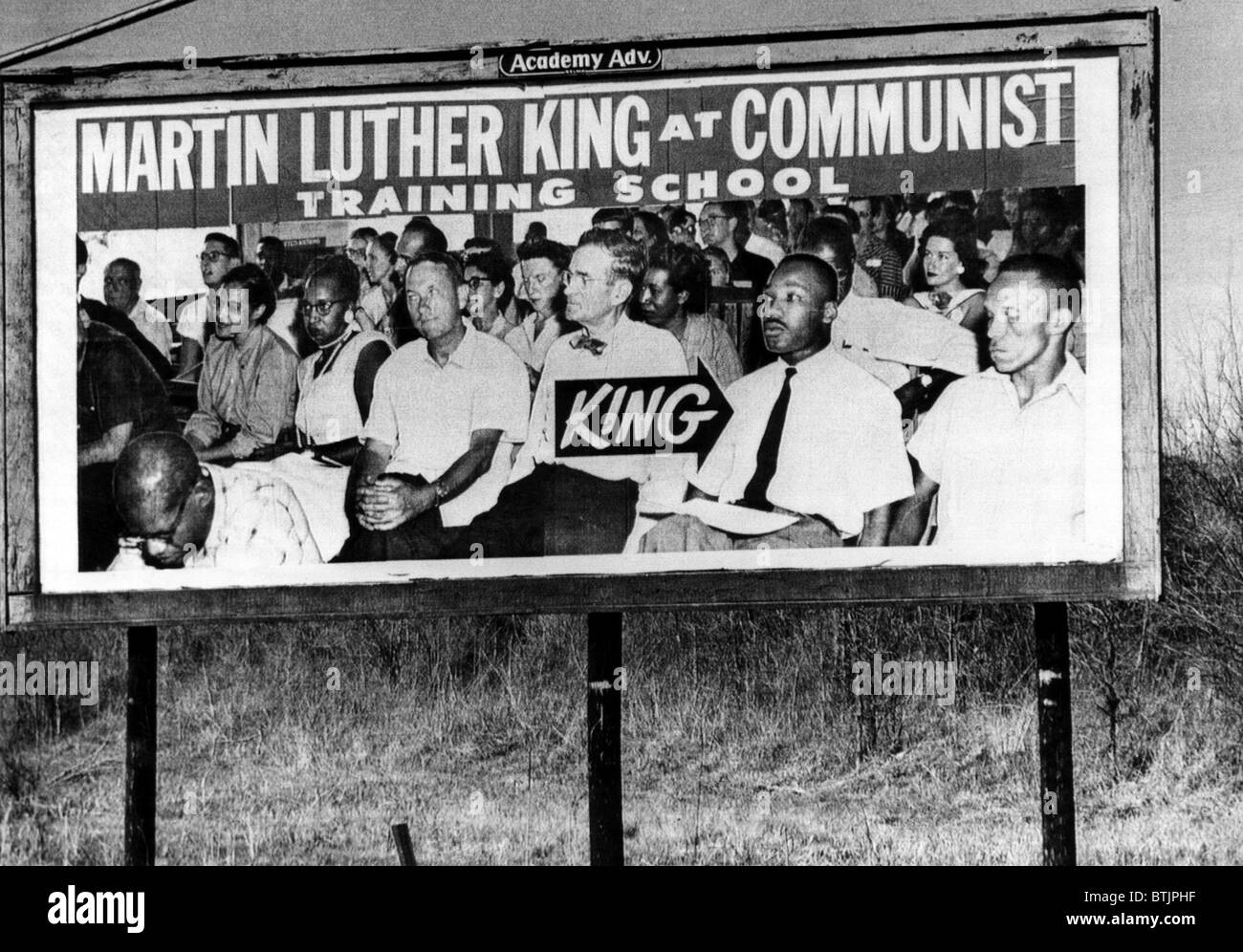 A billboard in Selma, Alabama, auf US-80, die Autobahn über die 300 bürgerlichen Rechten Demonstranten, unter der Leitung von Dr. Martin Luther King Jr., Stockfoto