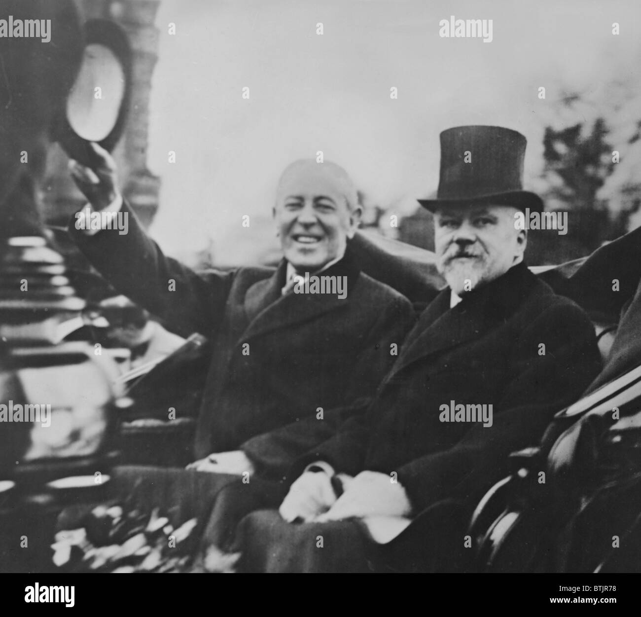 Treaty of versailles wilson SchwarzweißStockfotos und bilder Alamy