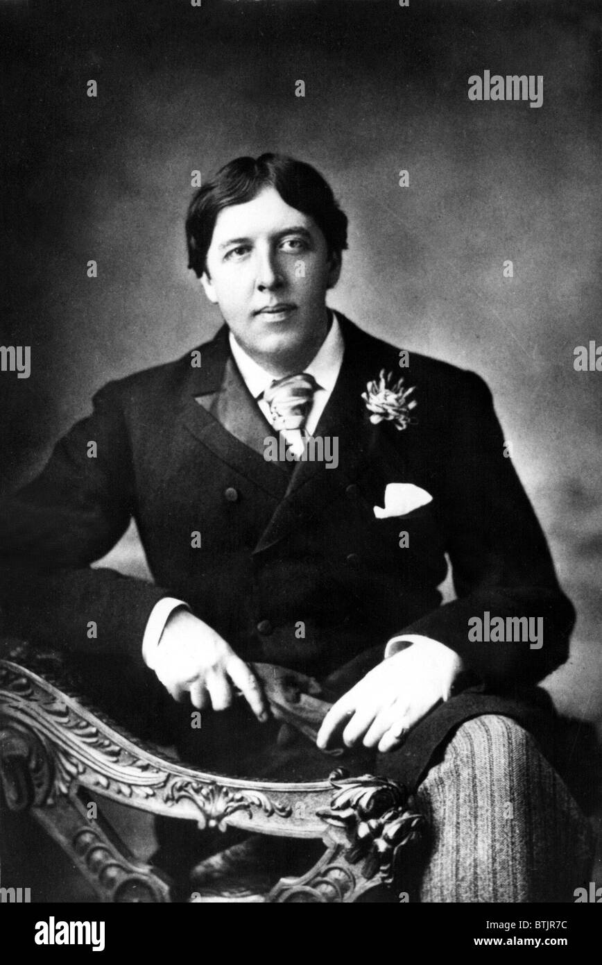 OSCAR WILDE, undatiert Stockfoto