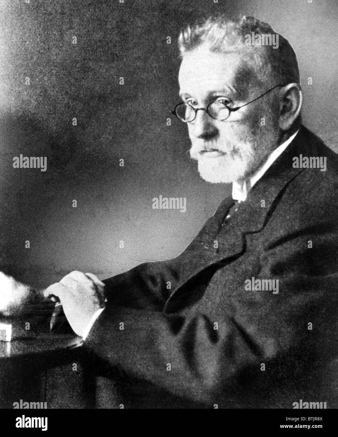 DR. PAUL EHRLICH, Erfinder von Medikamenten zur Behandlung von Syphilis und Diphtherie, 1910er Jahre. Stockfoto