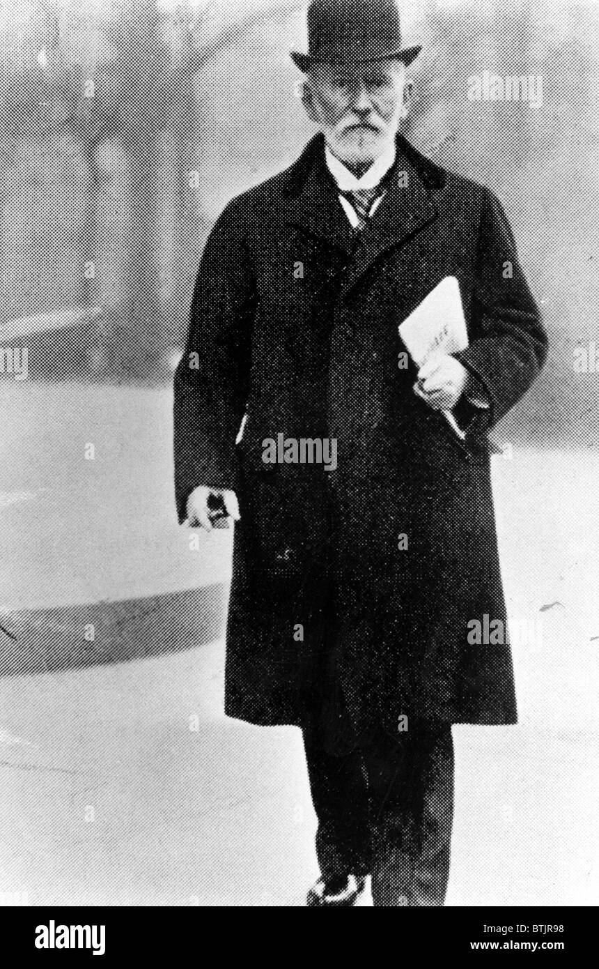 DR. PAUL EHRLICH, Erfinder von Medikamenten zur Behandlung von Syphilis und Diphtherie, 1910er Jahre. Stockfoto