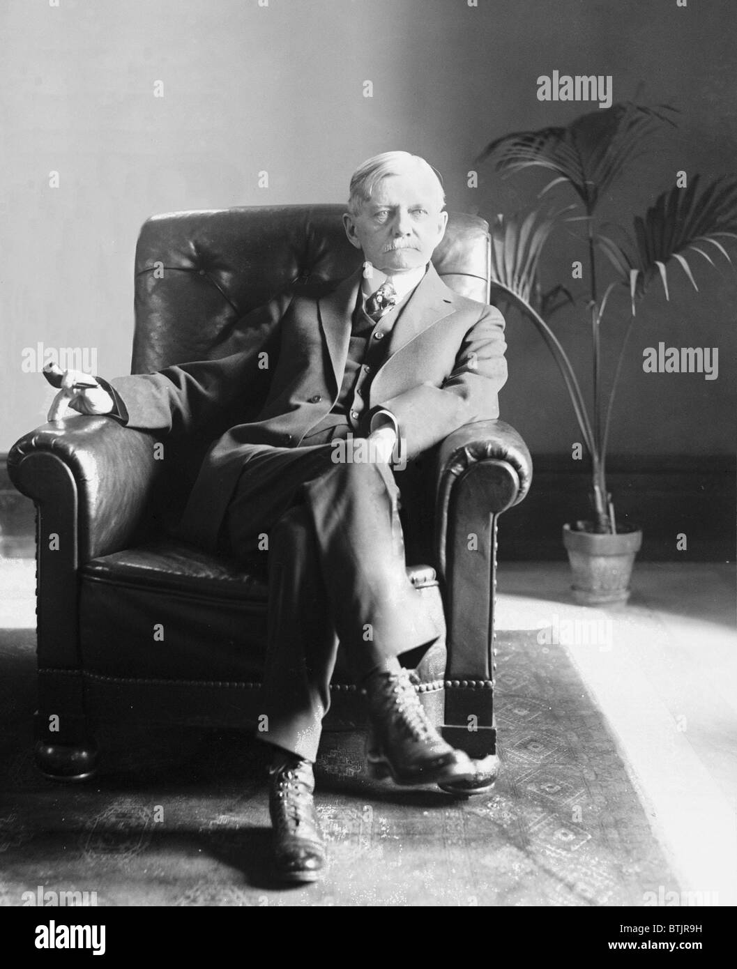 Woodrow Wilson Vice President, Vice President Thomas R. Marshall, war nicht befugt, die Aufgaben der Invalide Wilsons Präsidentschaft übernehmen. Stattdessen agierte Wilsons Ehefrau als Chief Executive für den letzten 18 Monaten Amtszeit ihres Mannes. Stockfoto